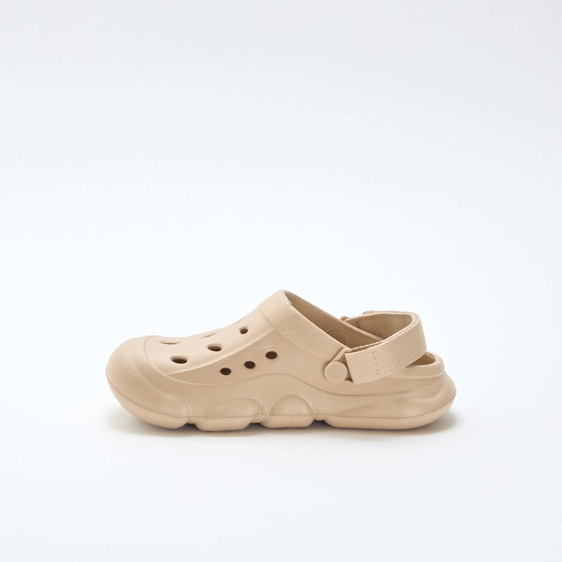 Paire de mules de plage fermées BEIGE