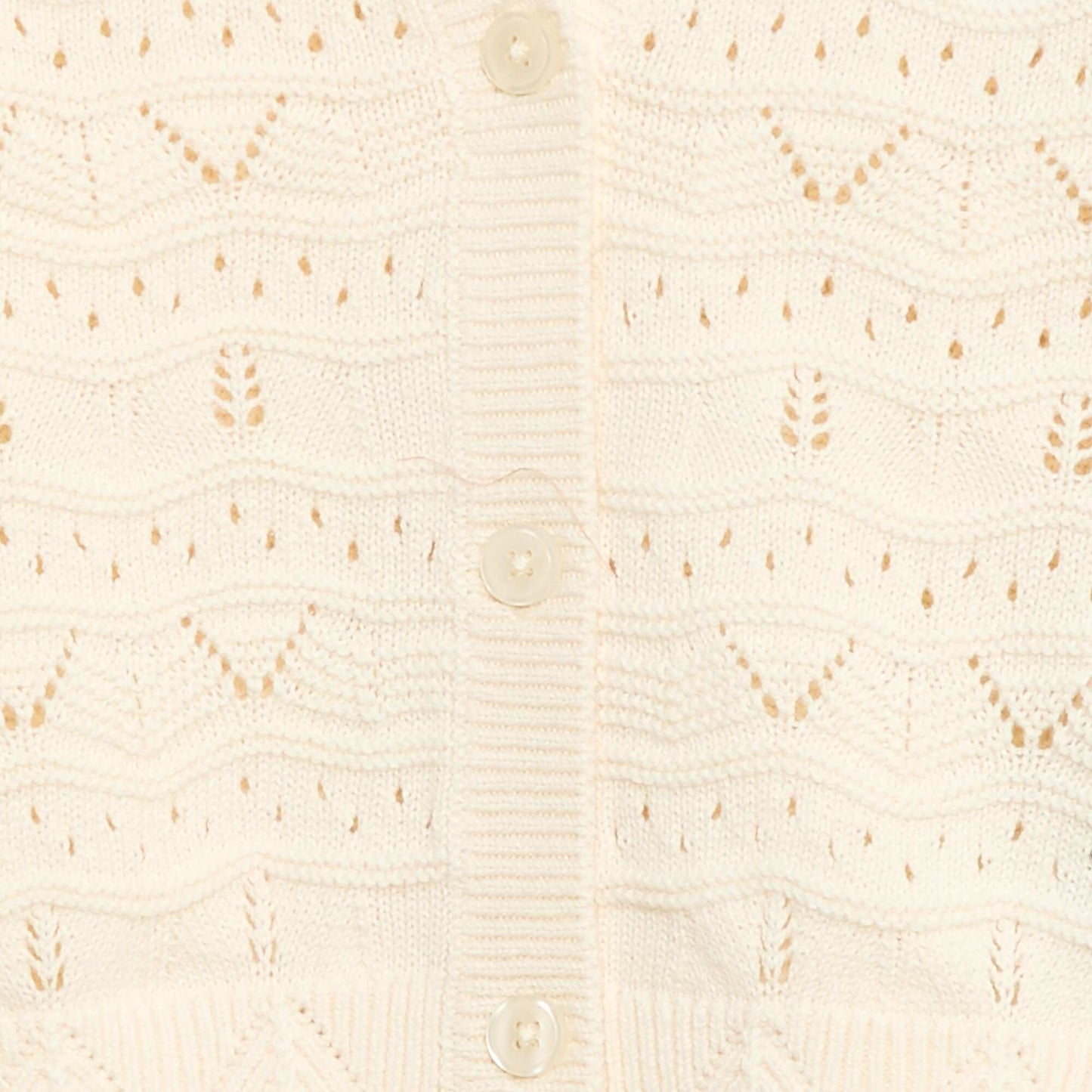 Gilet en maille ajourée BEIGE