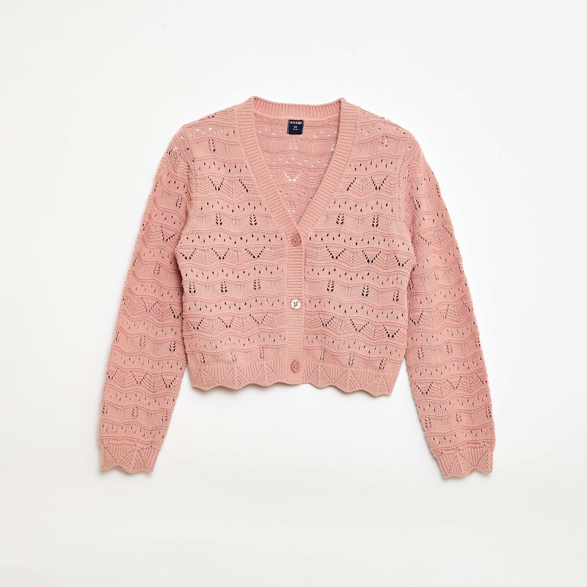 Gilet en maille ajourée ROSE