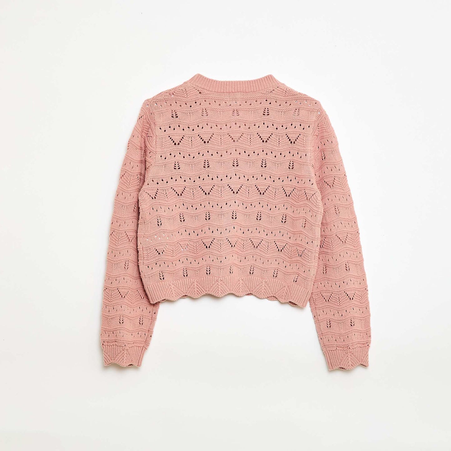 Gilet en maille ajourée ROSE