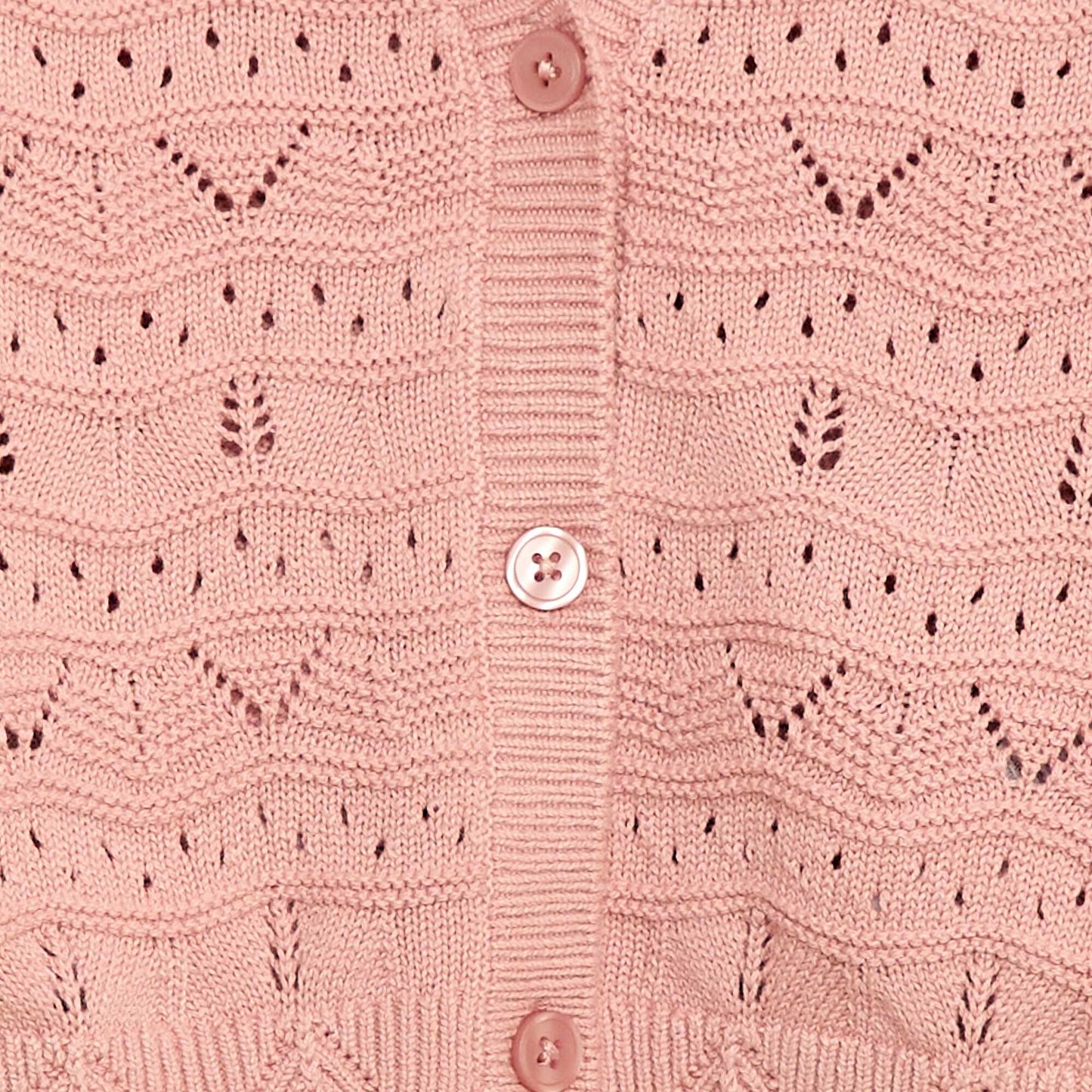 Gilet en maille ajourée ROSE
