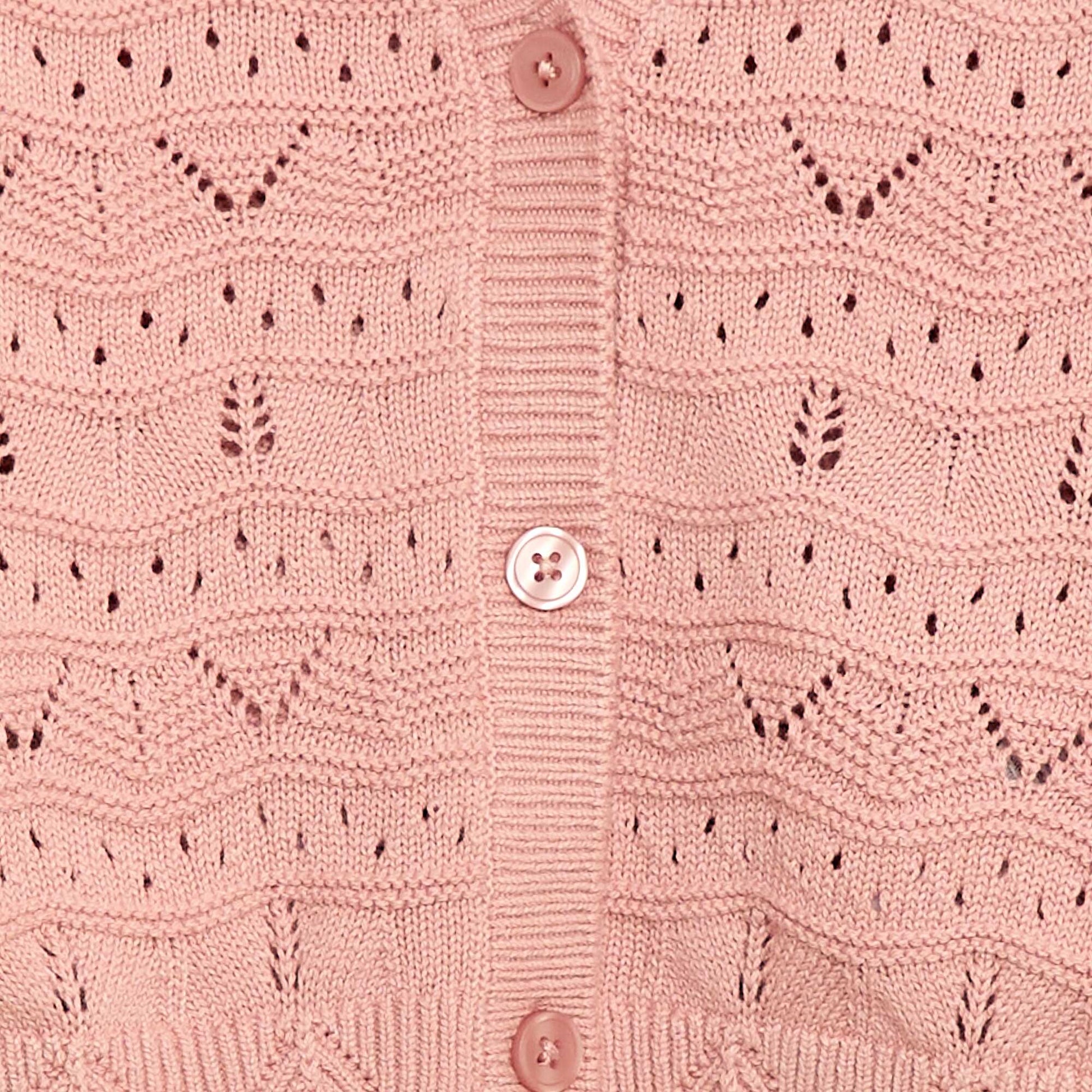 Gilet en maille ajourée ROSE