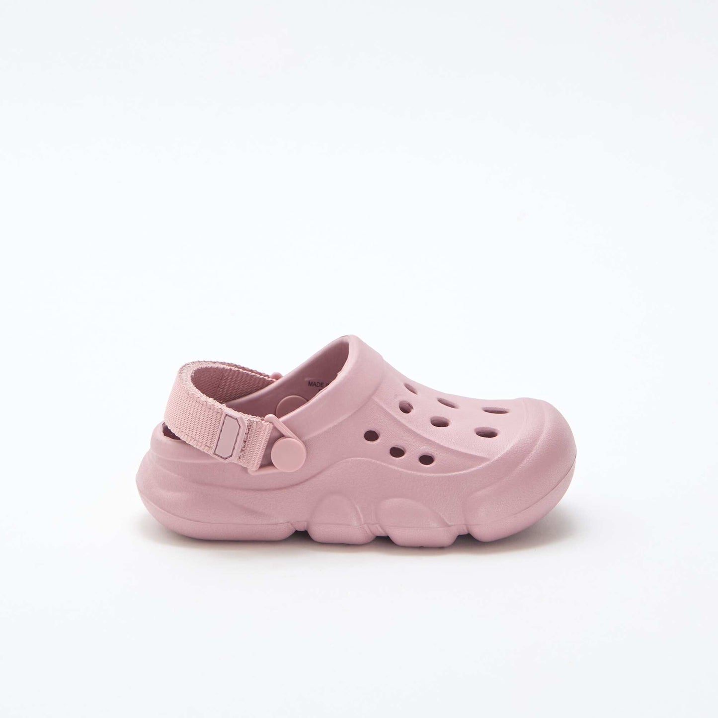 Paire de mules de plage fermées unie ROSE