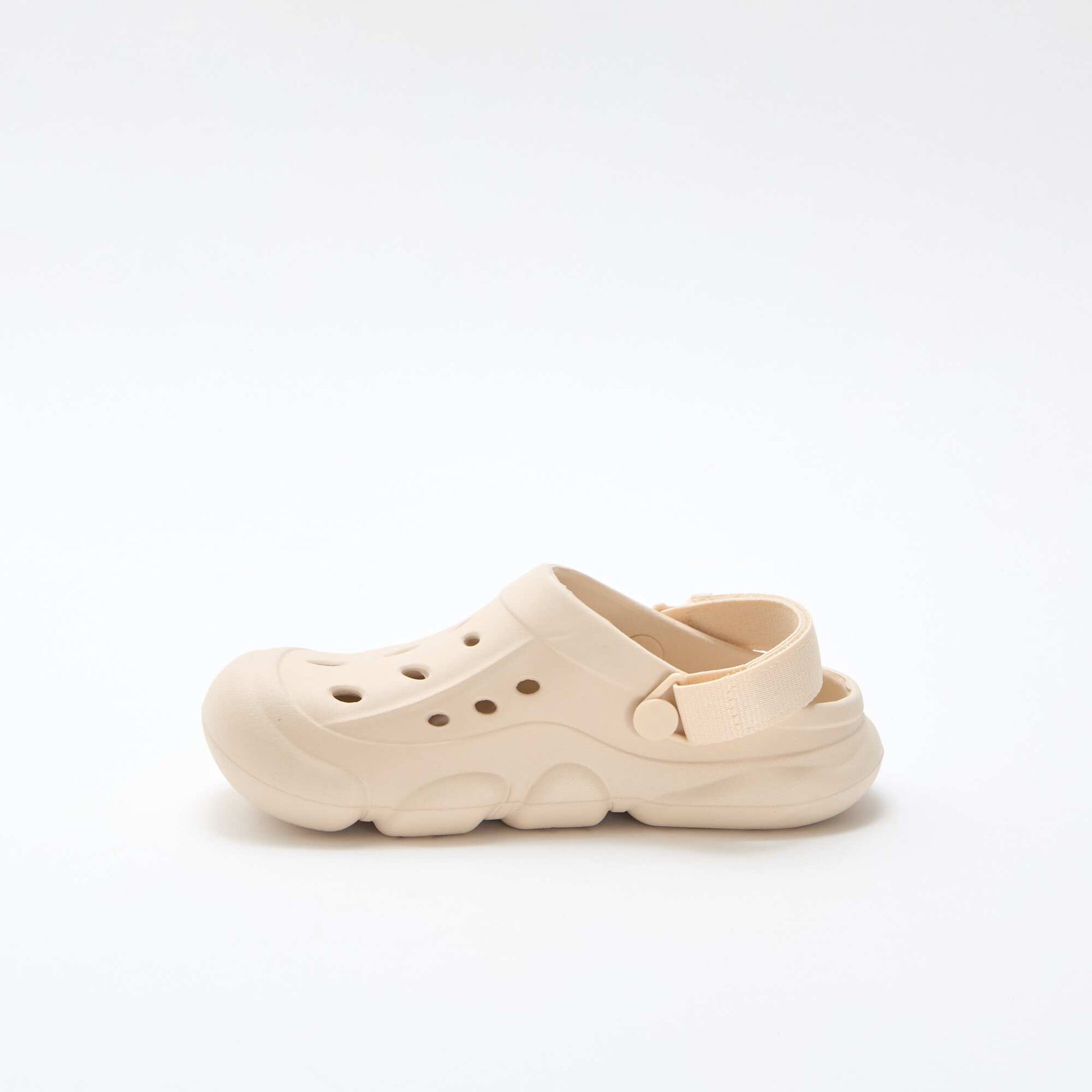 Paire de mules de plage fermées BEIGE