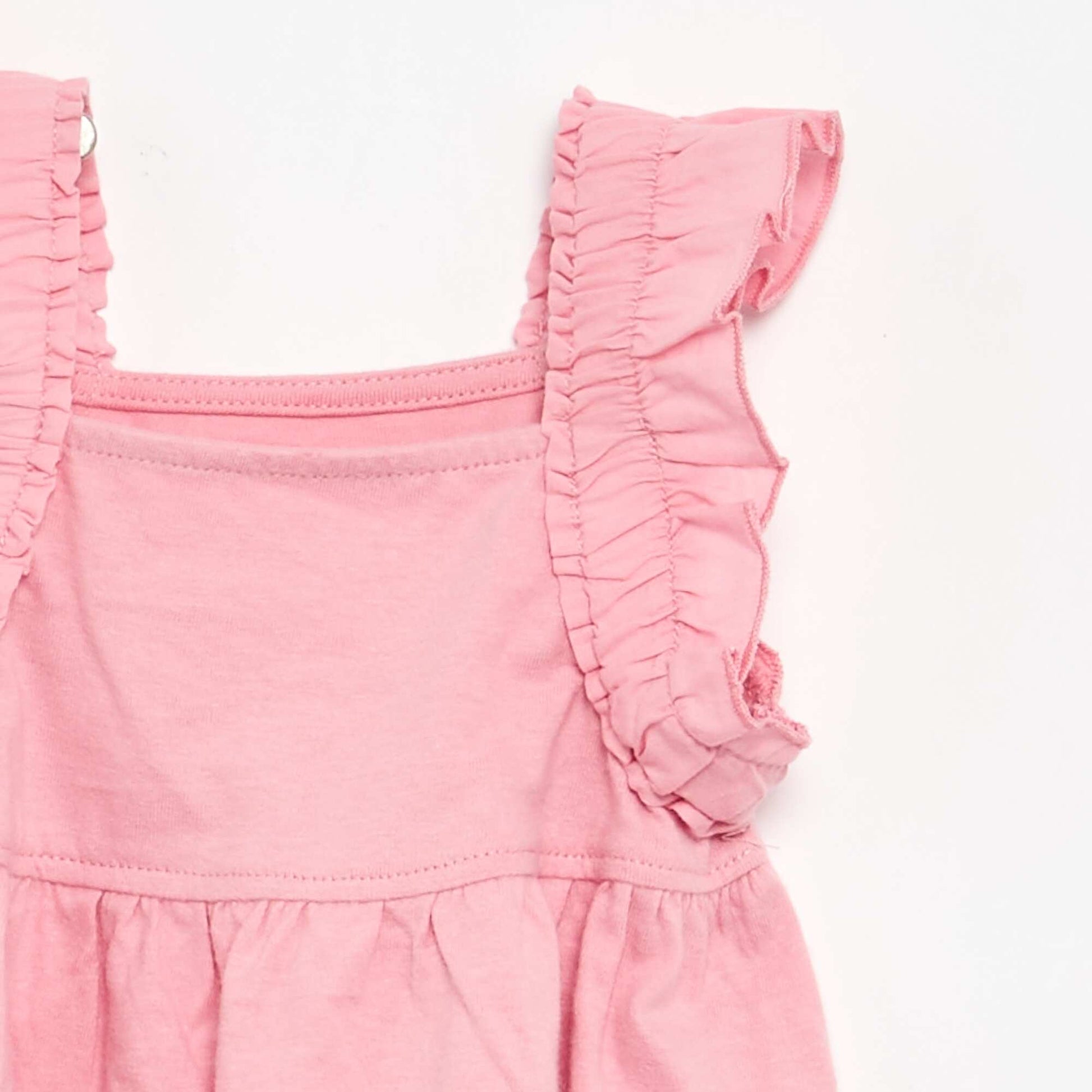 Tee-shirt à bretelles volantées ROSE