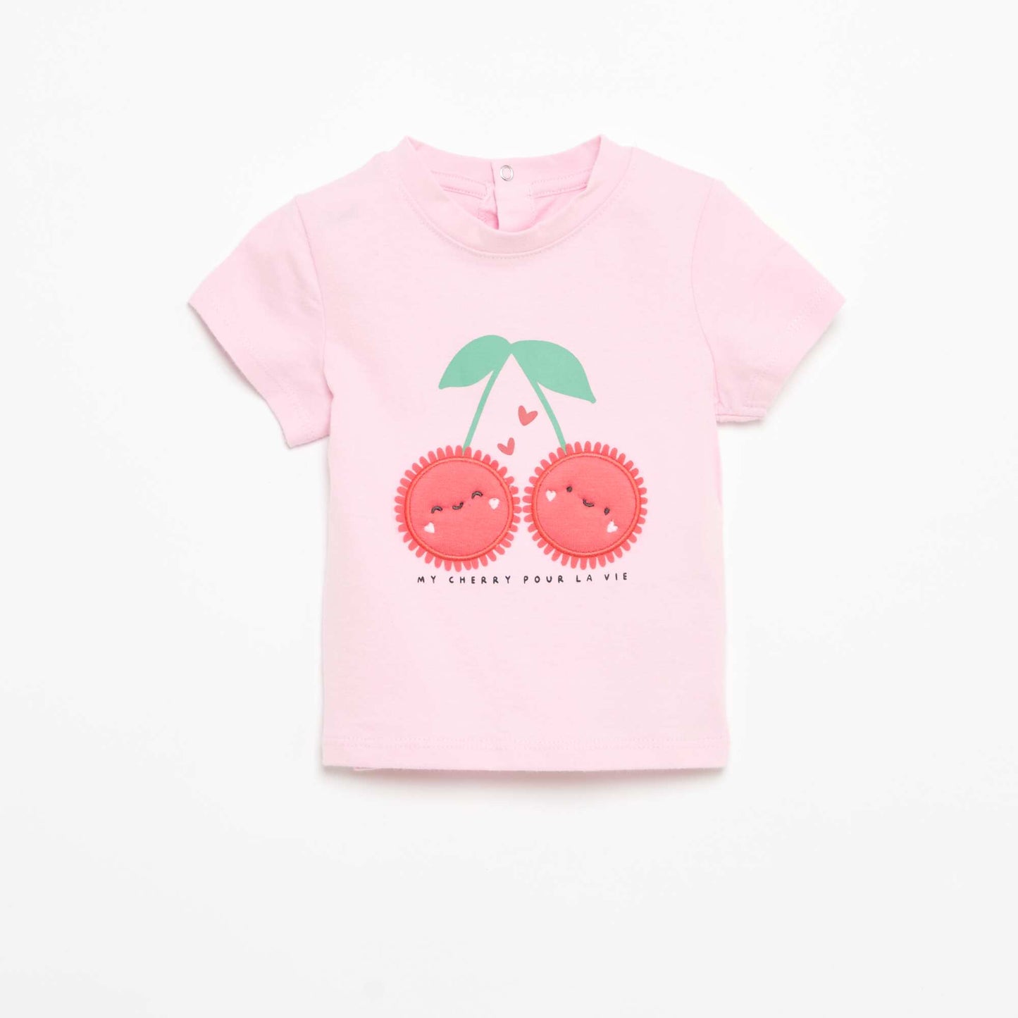 T-shirt à manches courtes avec imprimé ROSE