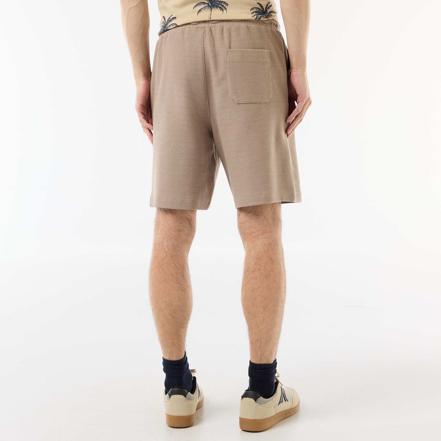 Bermuda en molleton léger (french-terry) BEIGE