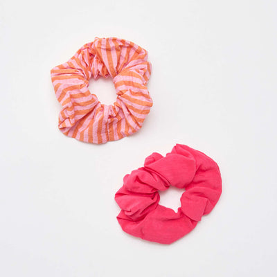 Lot de 2 gros chouchous ROSE