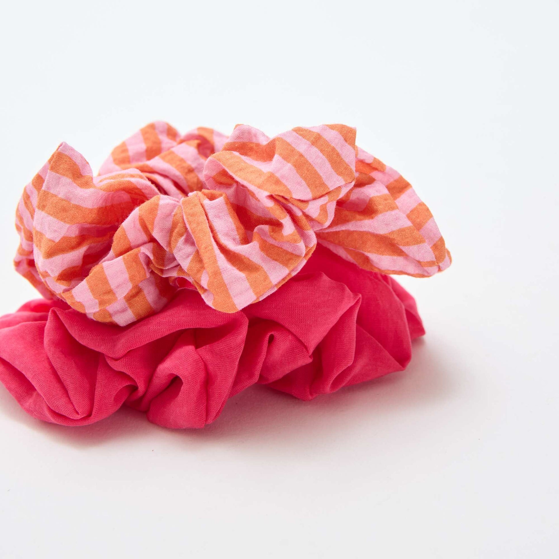Lot de 2 gros chouchous ROSE