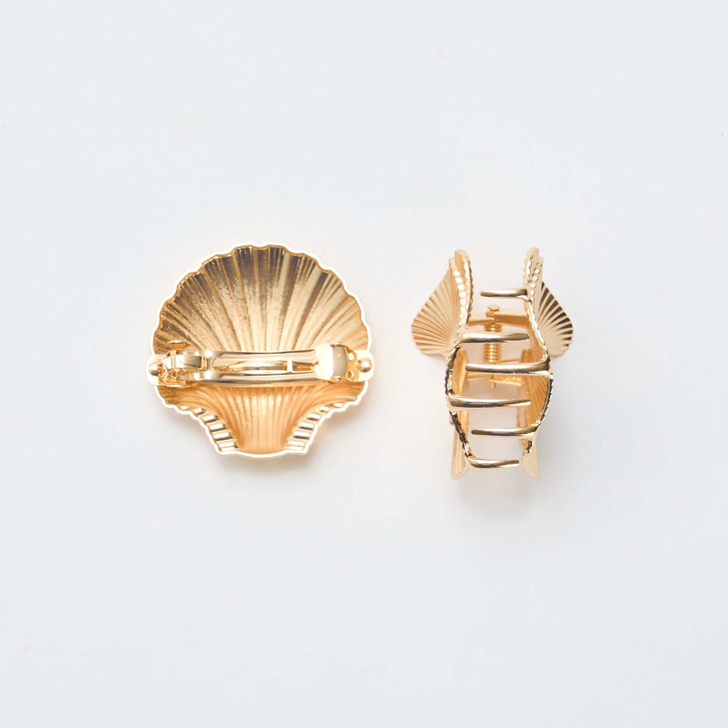 Lot de 2 pinces bijoux dorés JAUNE