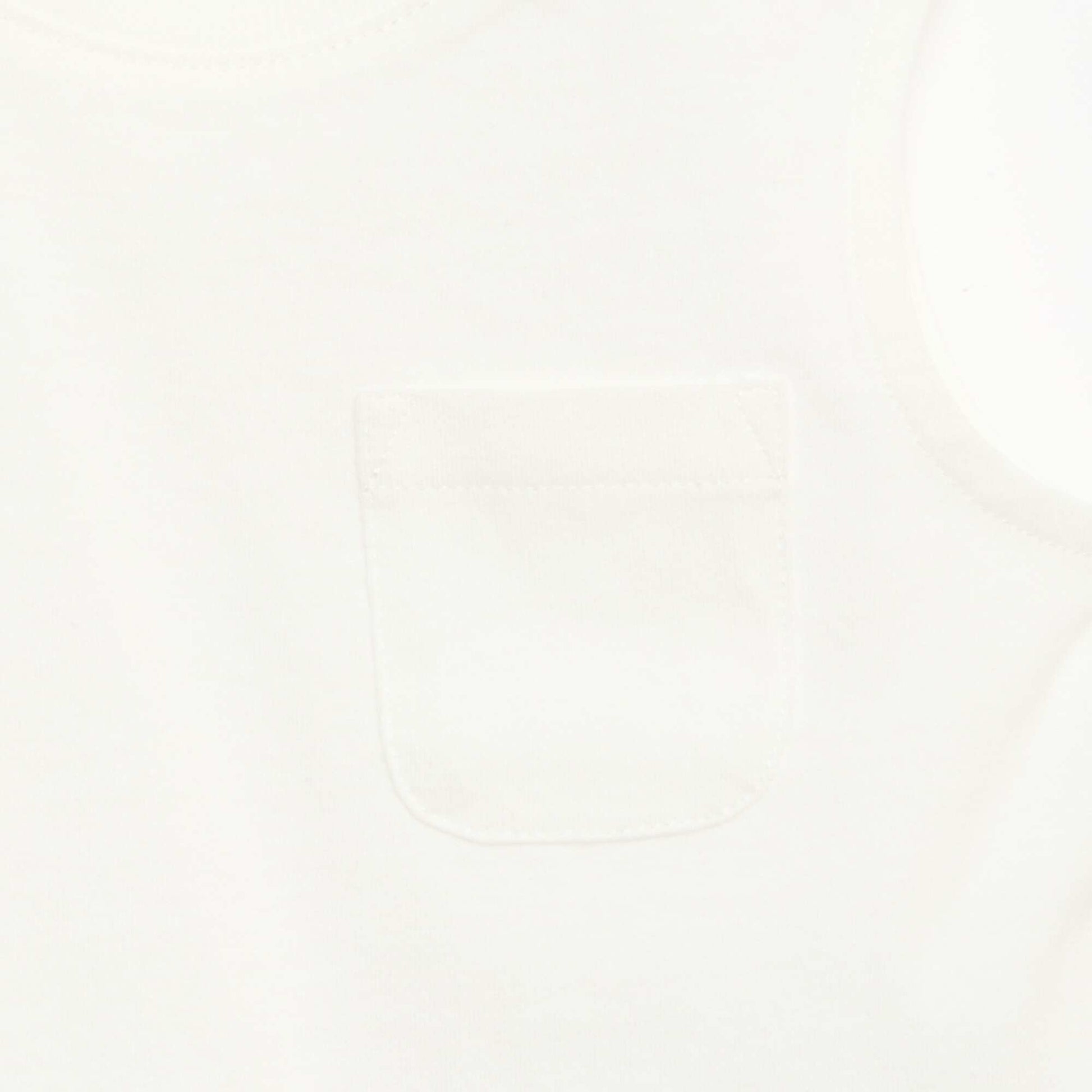 Débardeur en jersey de coton avec poche poitrine BLANC