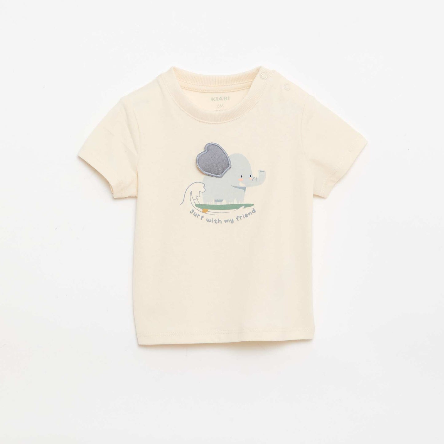 T-shirt avec imprimé animé BLANC