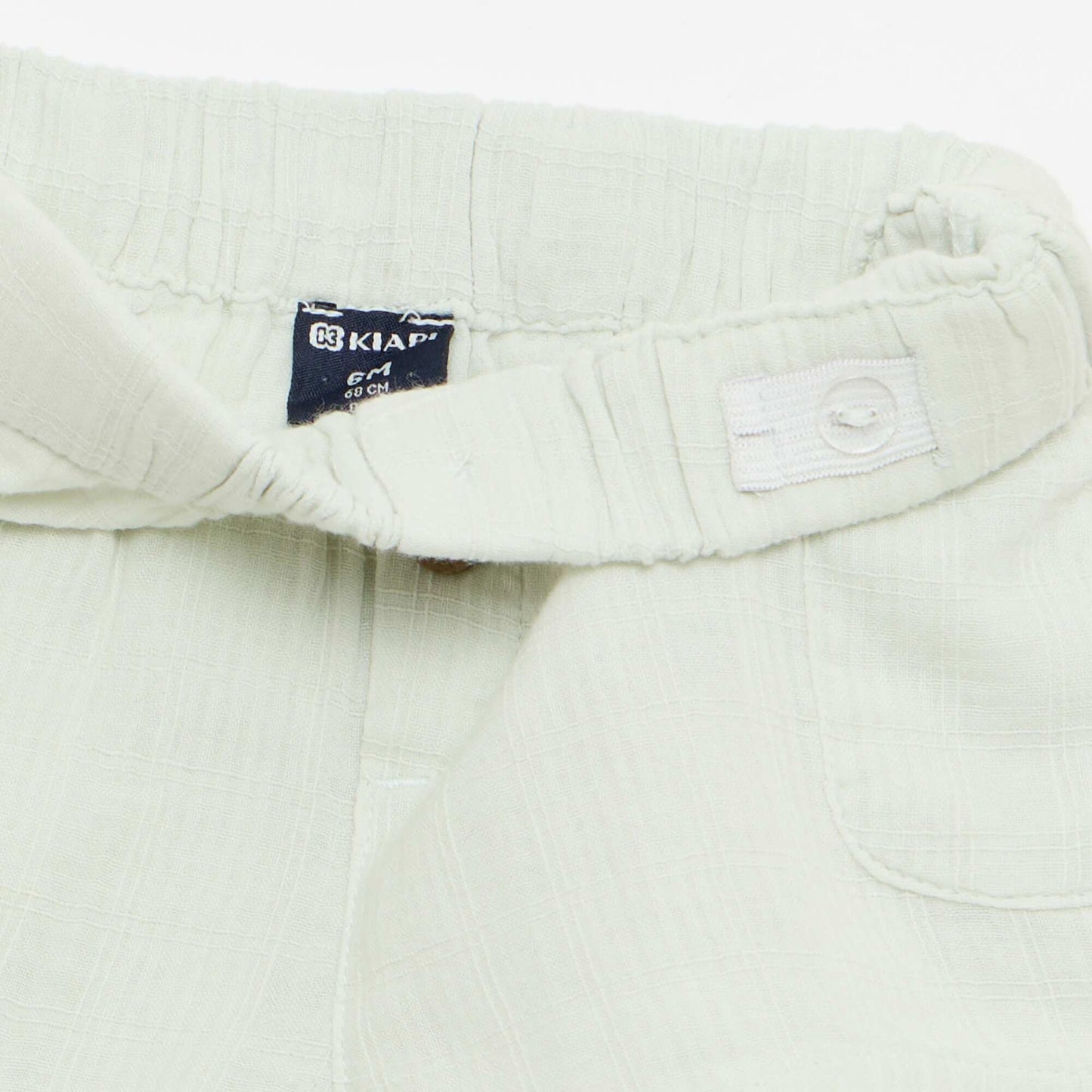 Short en coton avec 2 poches plaquées BLEU