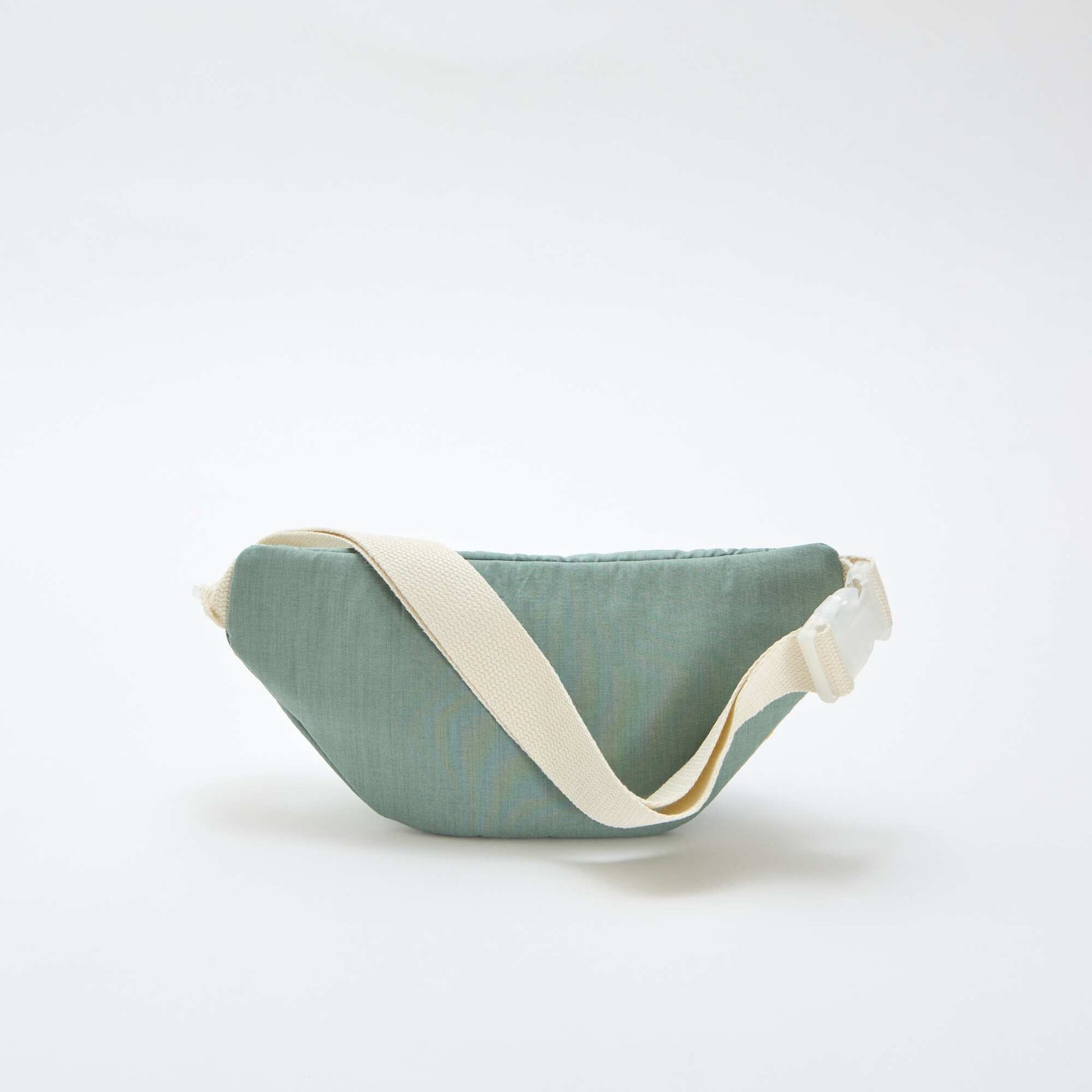 Sac à banane imprimé all-over fleuri en coton VERT