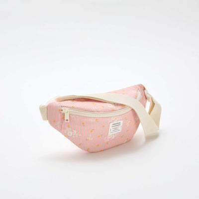 Sac à banane imprimé all-over fleuri en coton ROSE