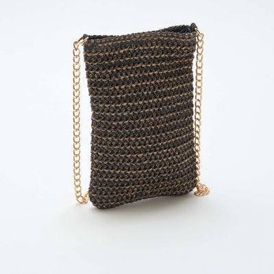 Pochette de téléphone à bandoulière MARRON
