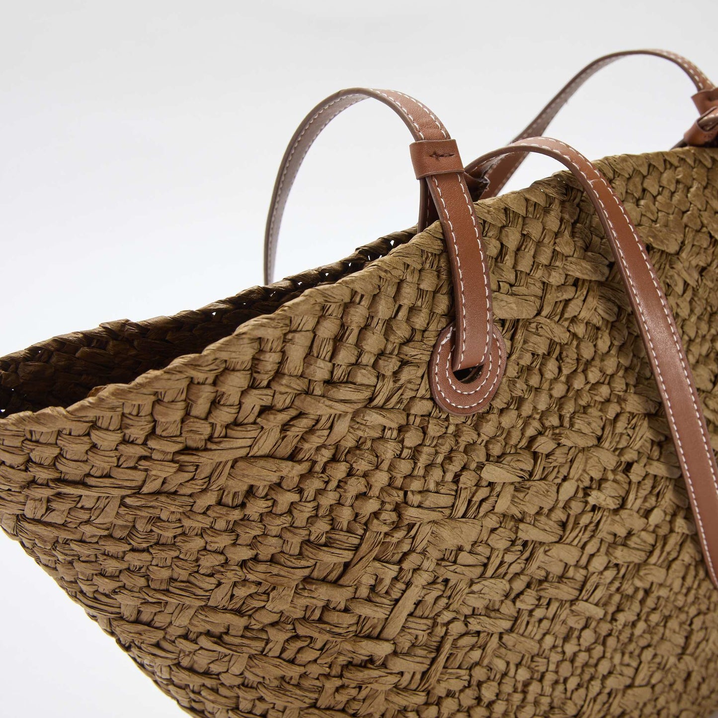 Sac panier avec anses KAKI