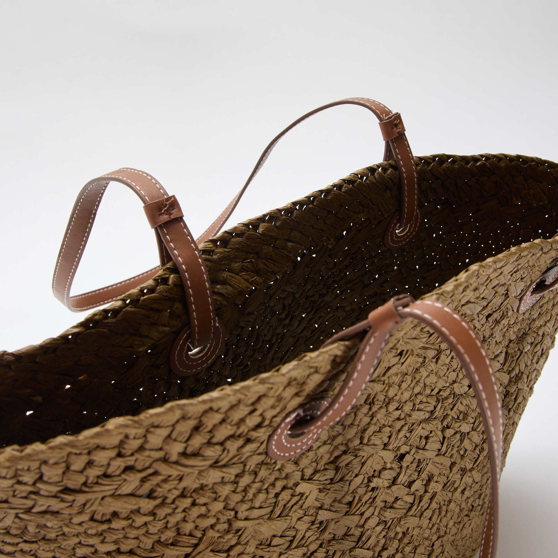 Sac panier avec anses KAKI