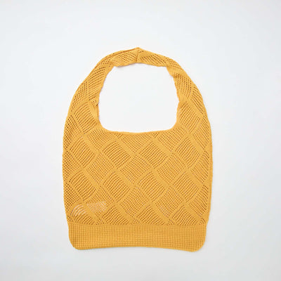 Sac bandoulière en crochet JAUNE