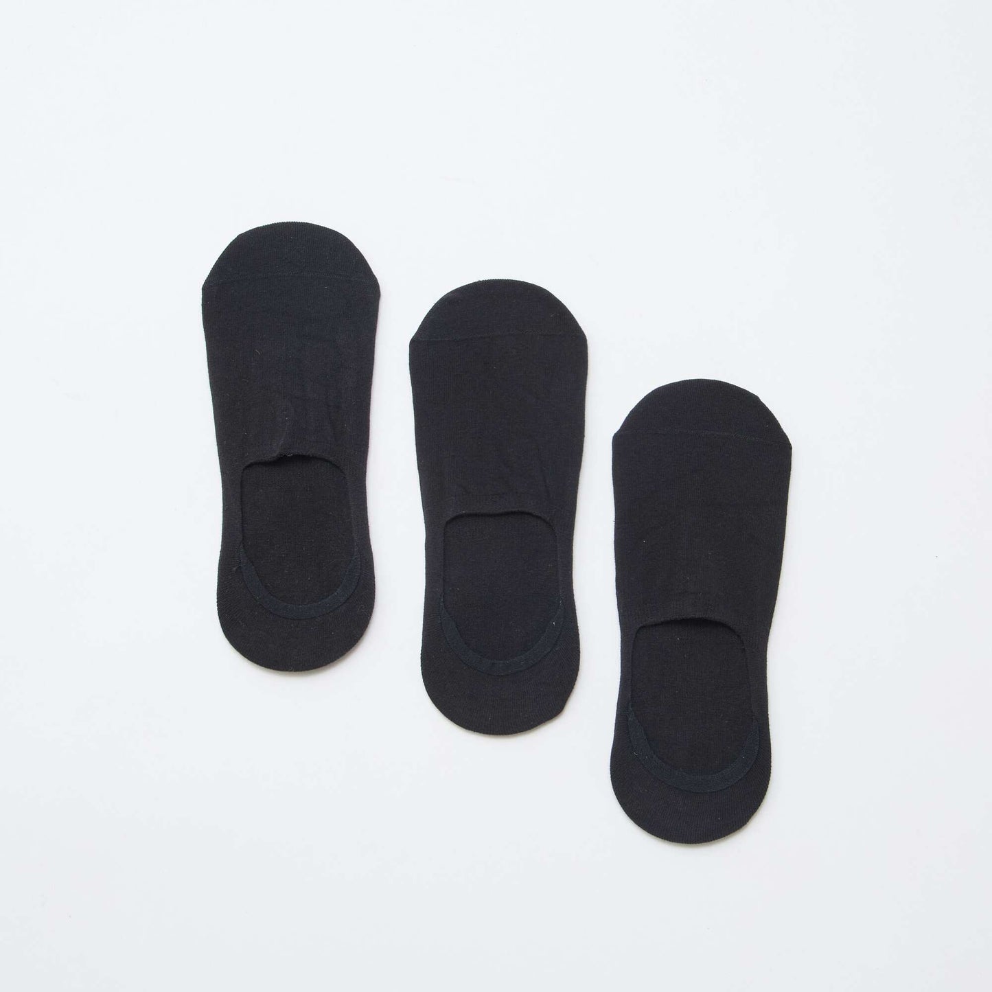 Lot de 3 paires de chaussettes en coton uni NOIR