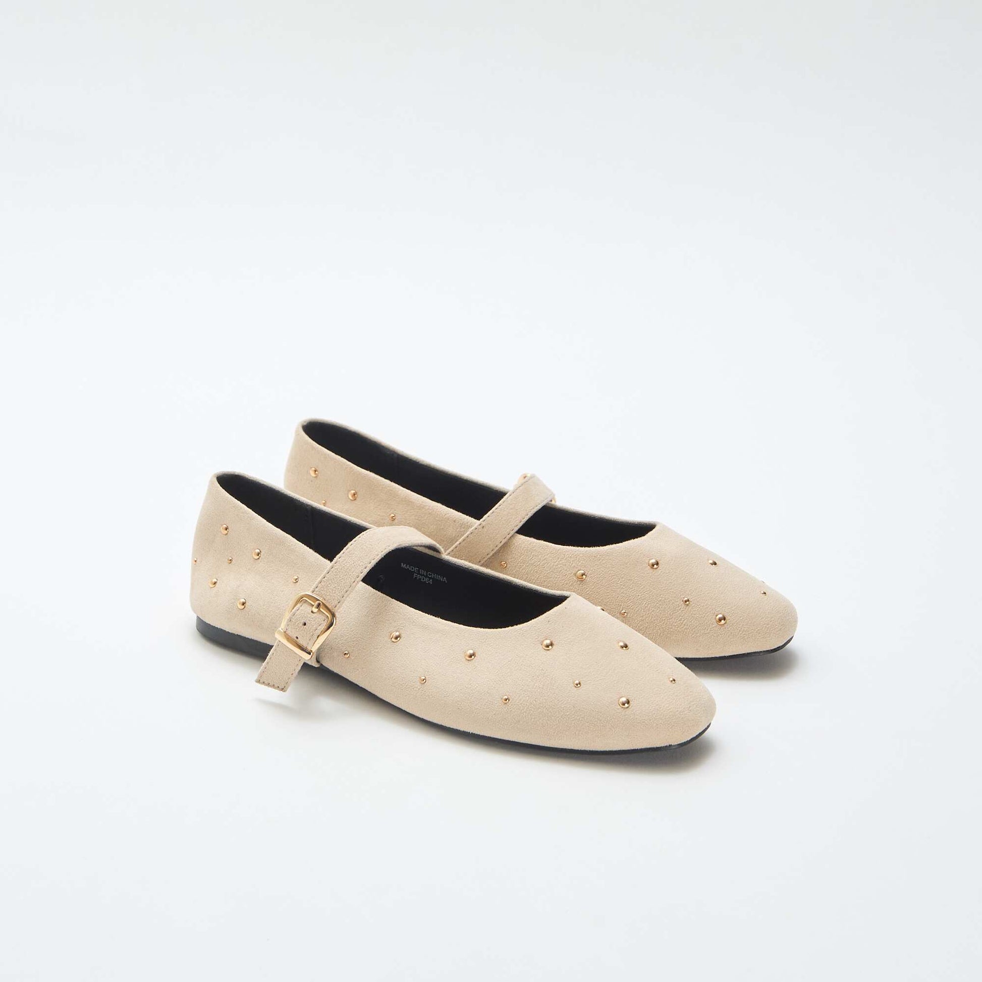 Ballerines plates en simili BEIGE