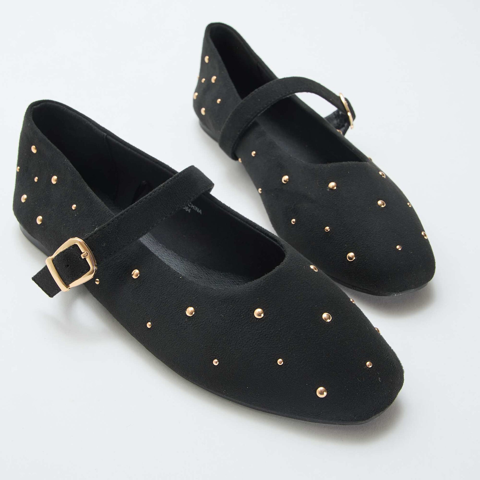 Ballerines plates en simili NOIR