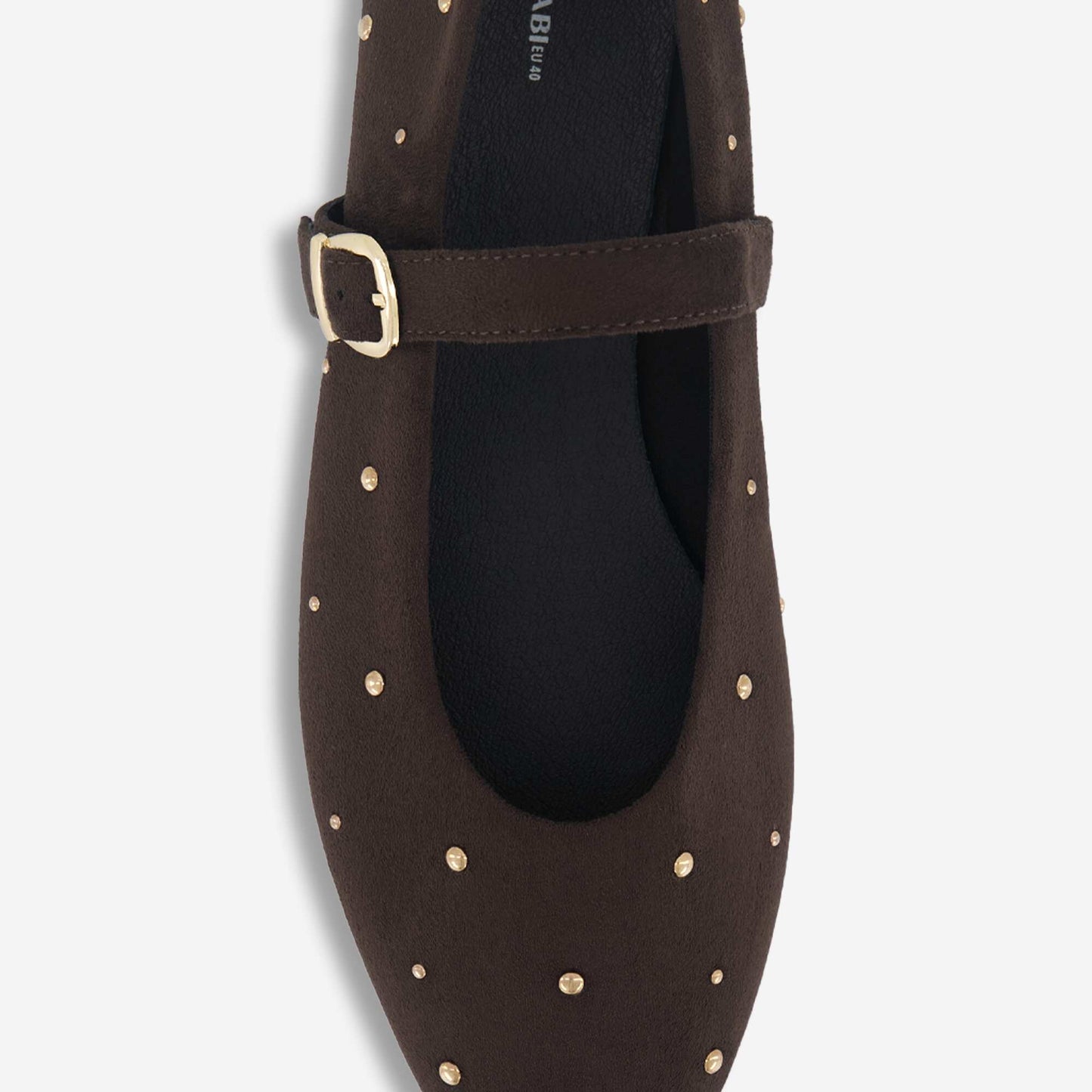 Ballerines plates en simili MARRON