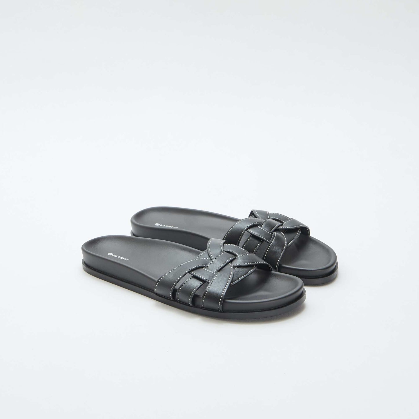 Paire de mules unies NOIR