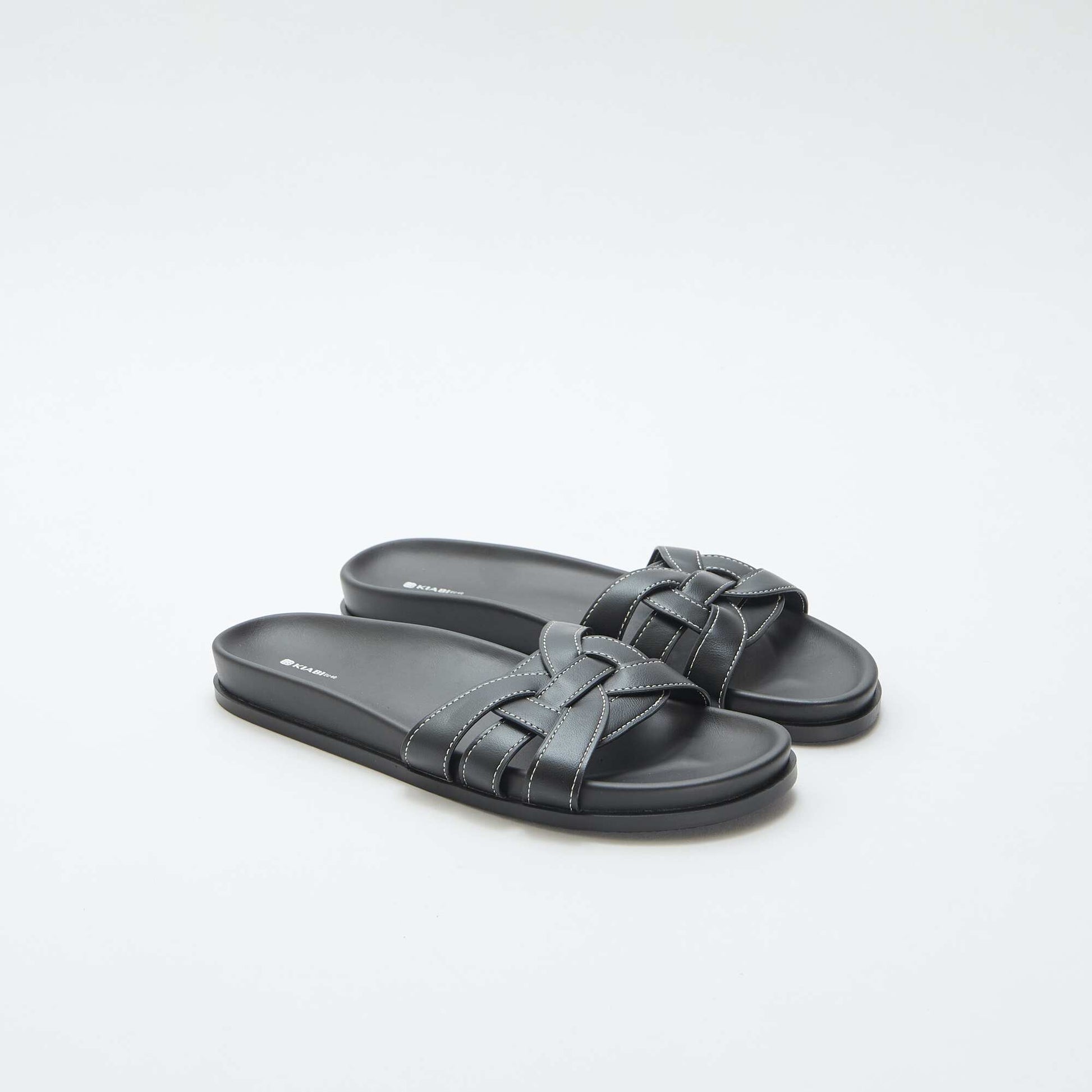 Paire de mules unies NOIR