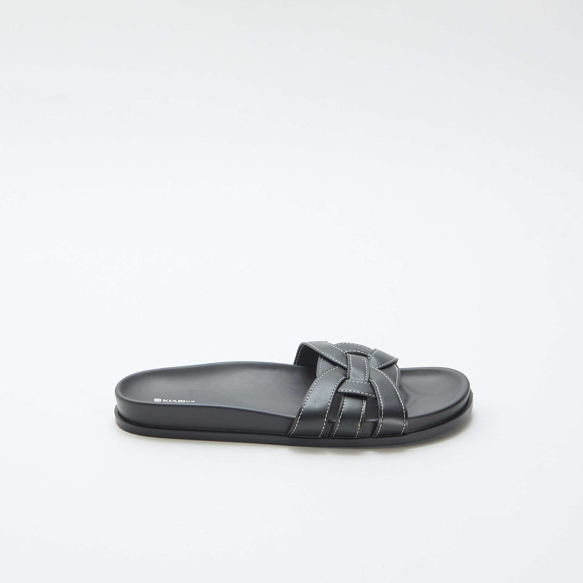 Paire de mules unies NOIR