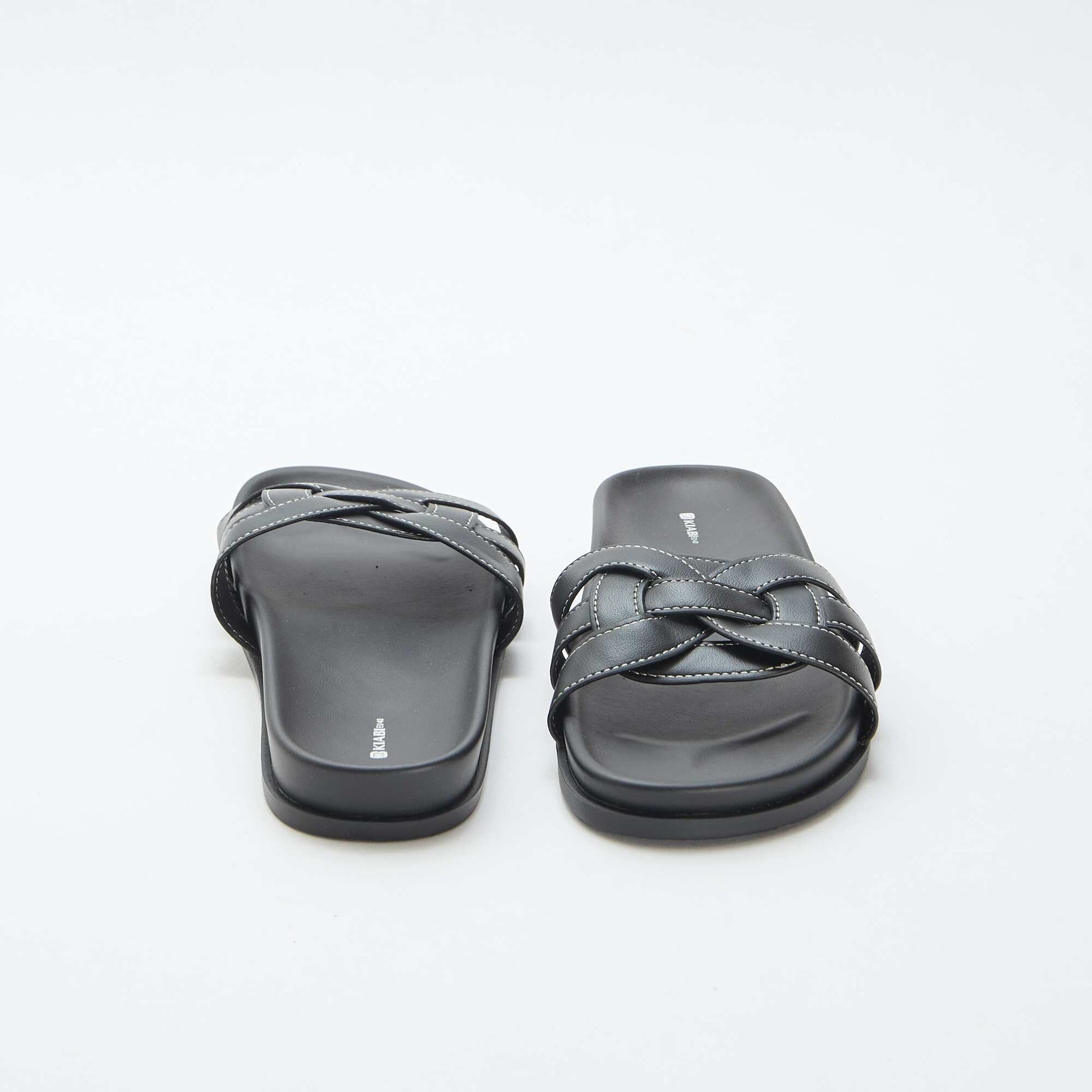 Paire de mules unies NOIR