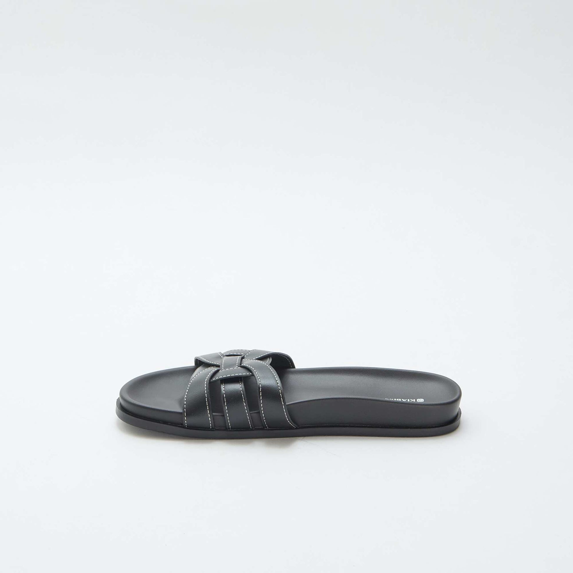Paire de mules unies NOIR