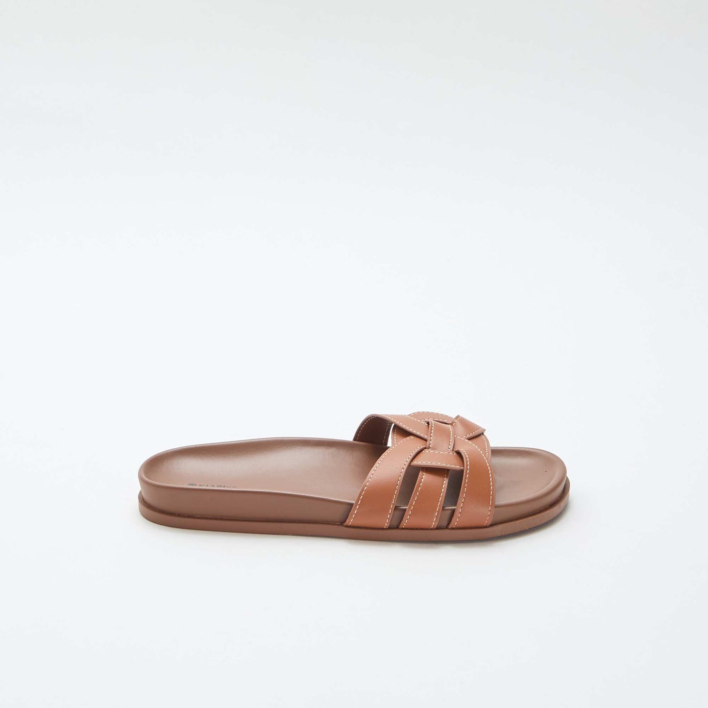 Paire de mules unies MARRON