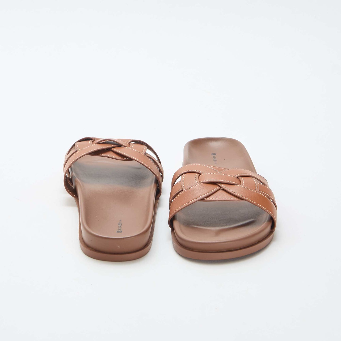 Paire de mules unies MARRON