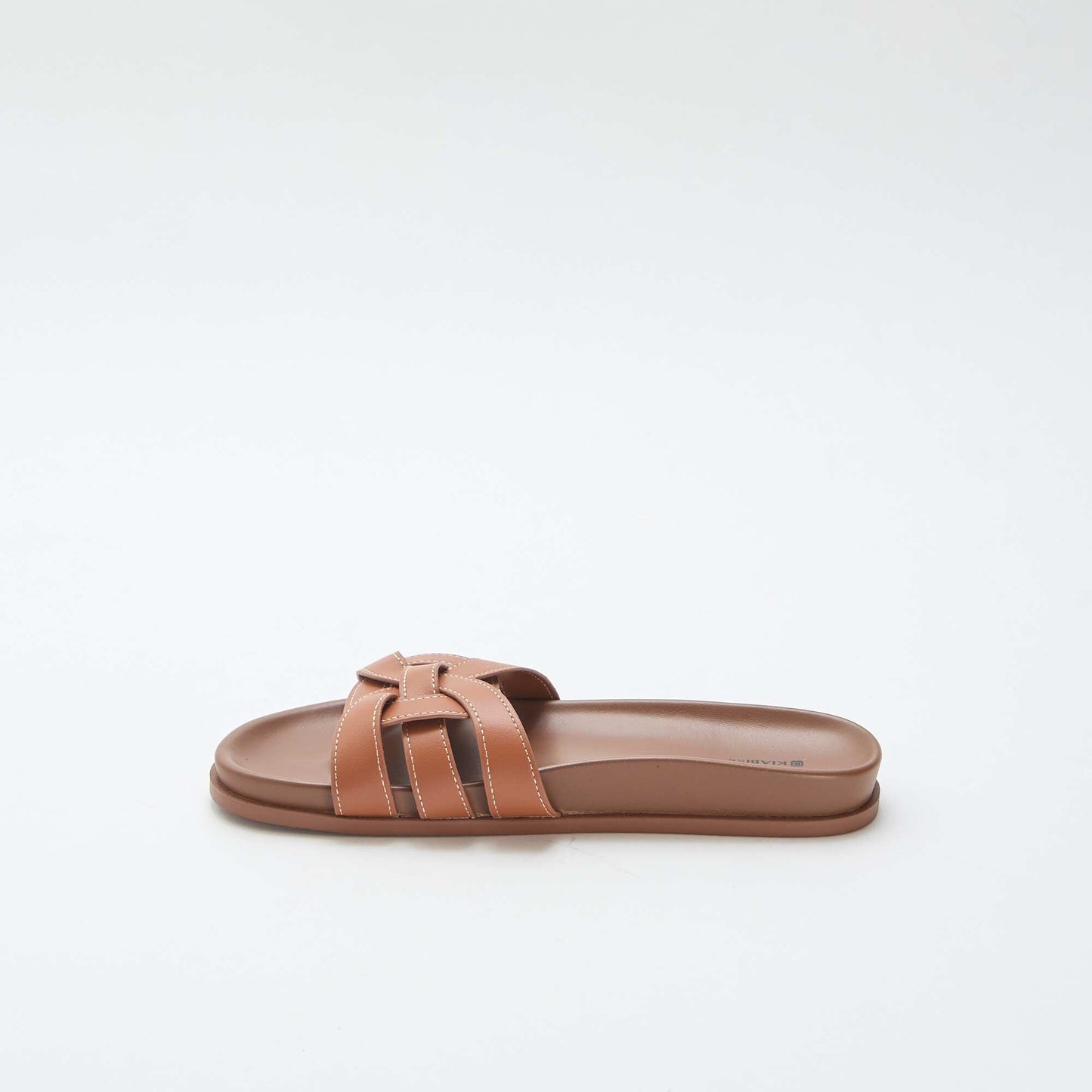 Paire de mules unies MARRON