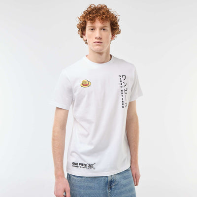 T-shirt 'One piece' en coton uni BLANC
