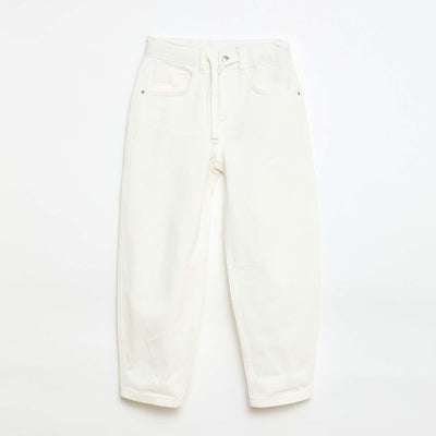 Jean barrel fit BLANC