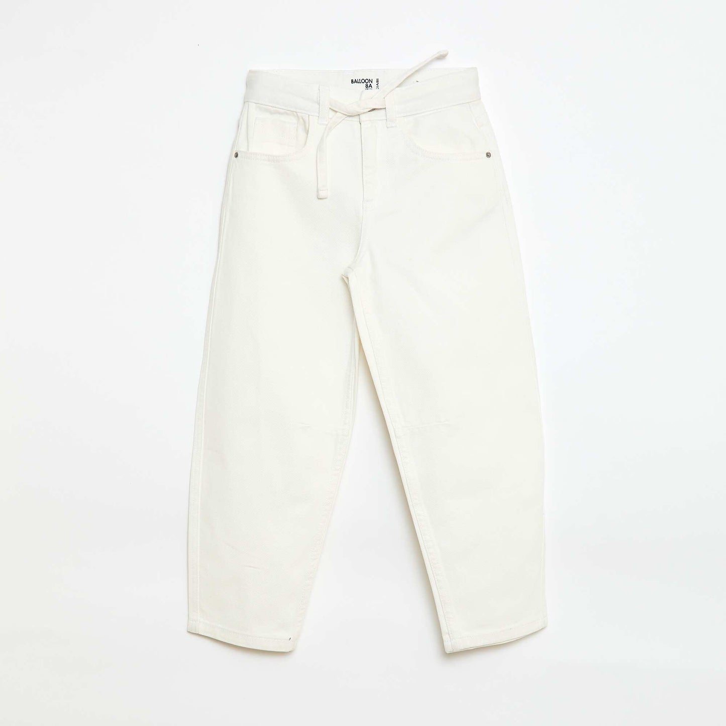 Jean barrel fit BLANC
