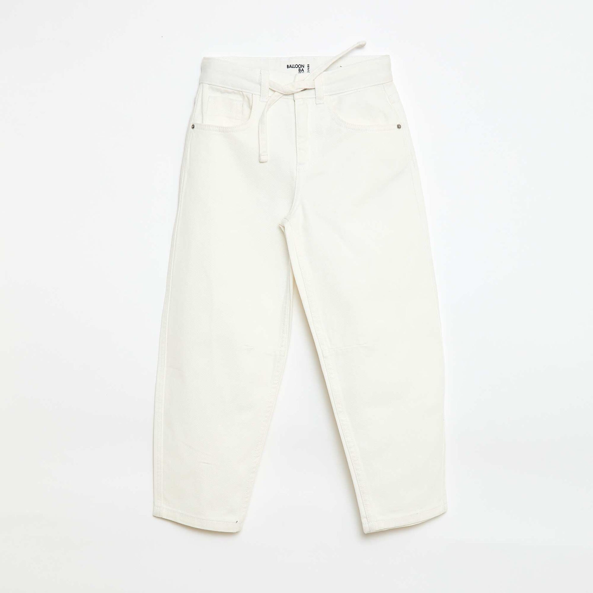 Jean barrel fit BLANC