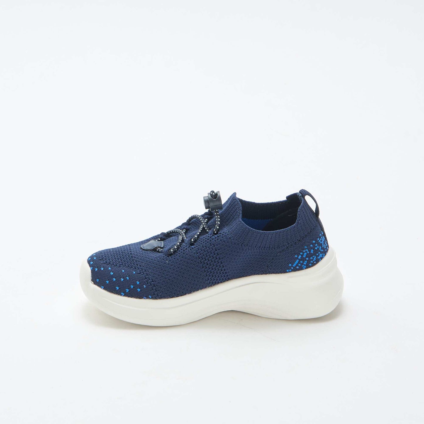 Baskets flyknit ajustables avec stopper BLEU