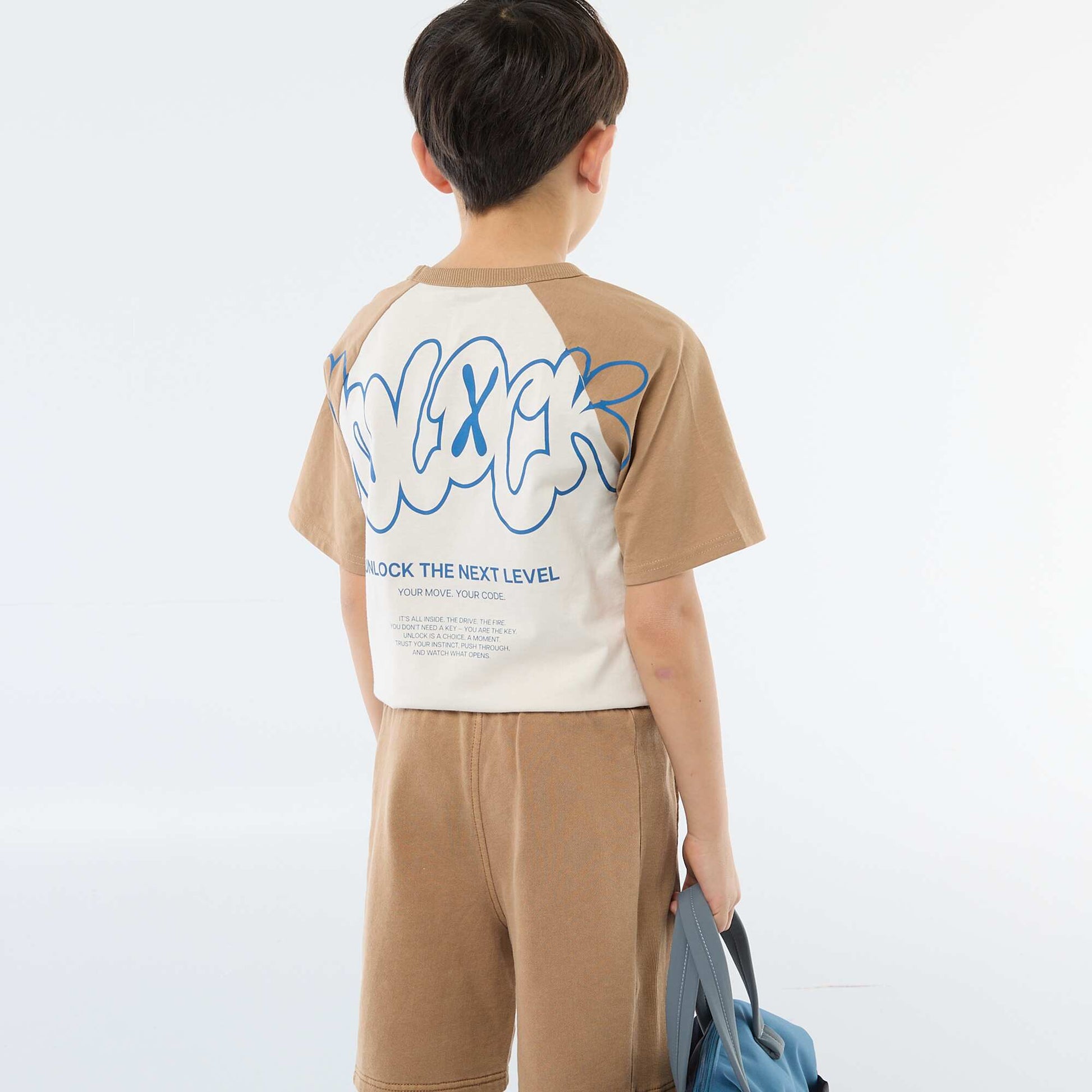 T-shirt imprimé à message BLANC