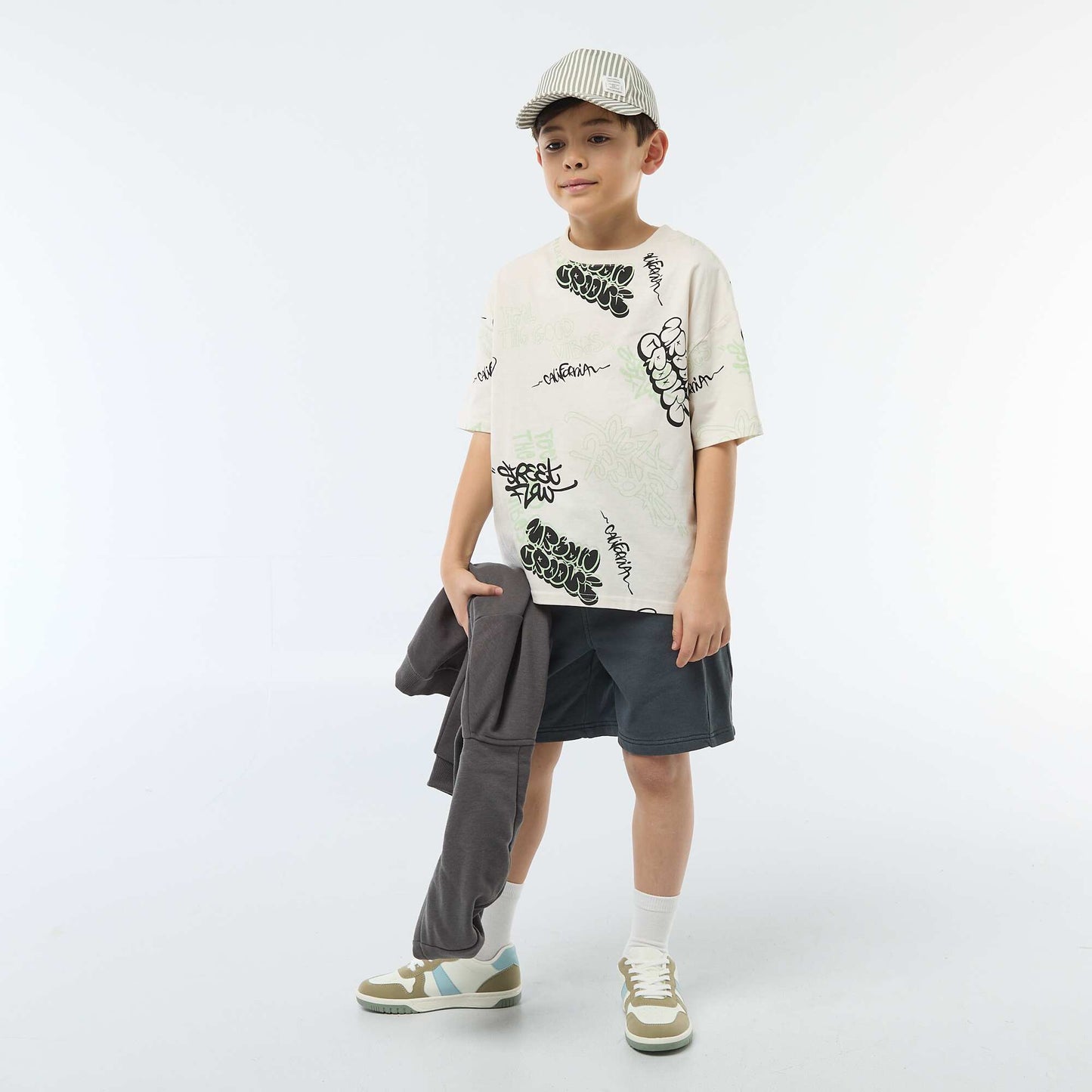 T-shirt oversize fantaisie BLANC