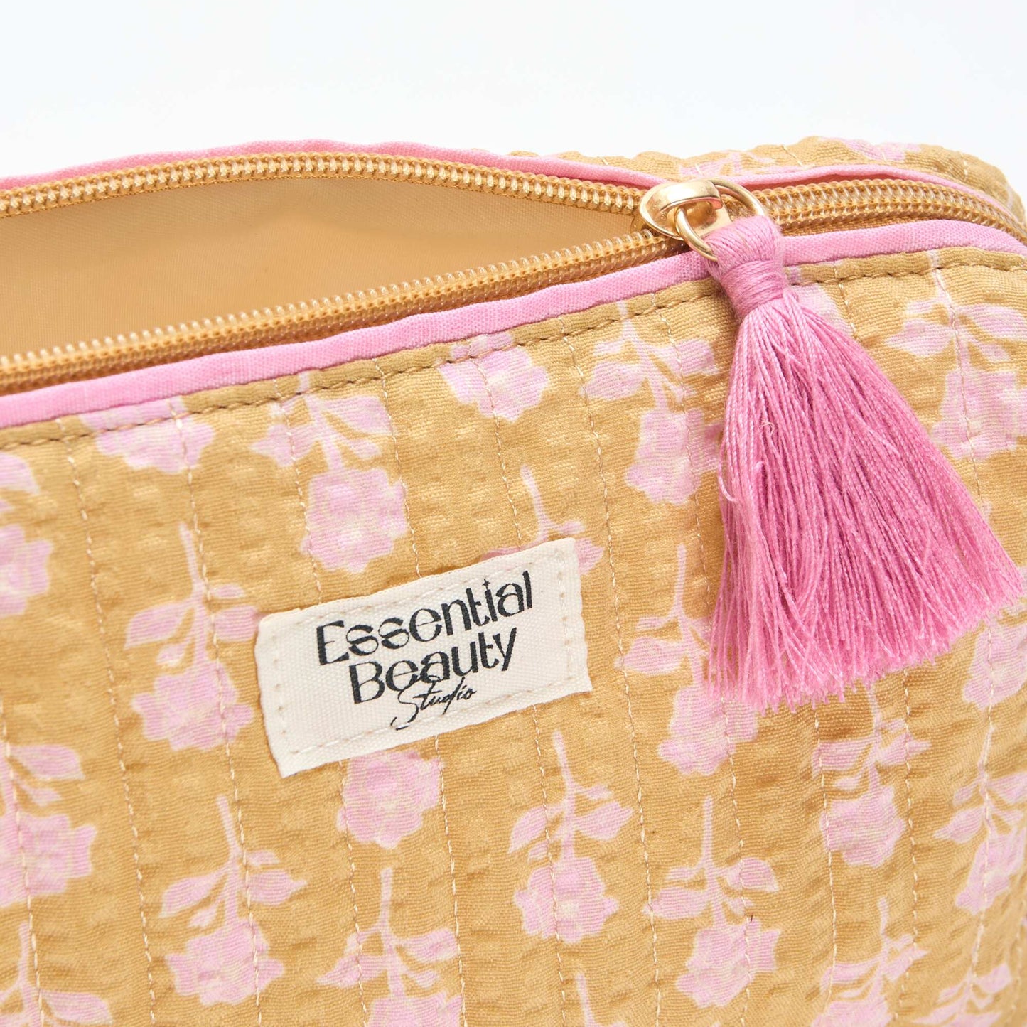 Trousse imprimée et zippée JAUNE