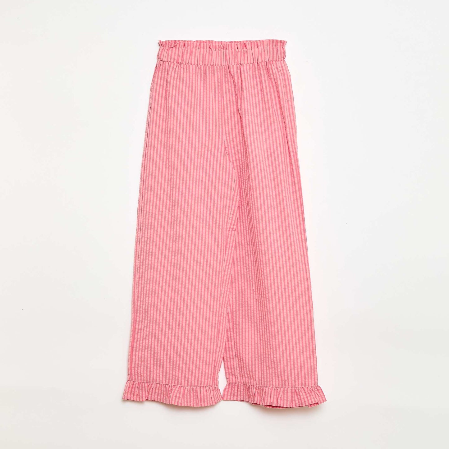 Ensemble top + pantalon avec détails en coton ROSE