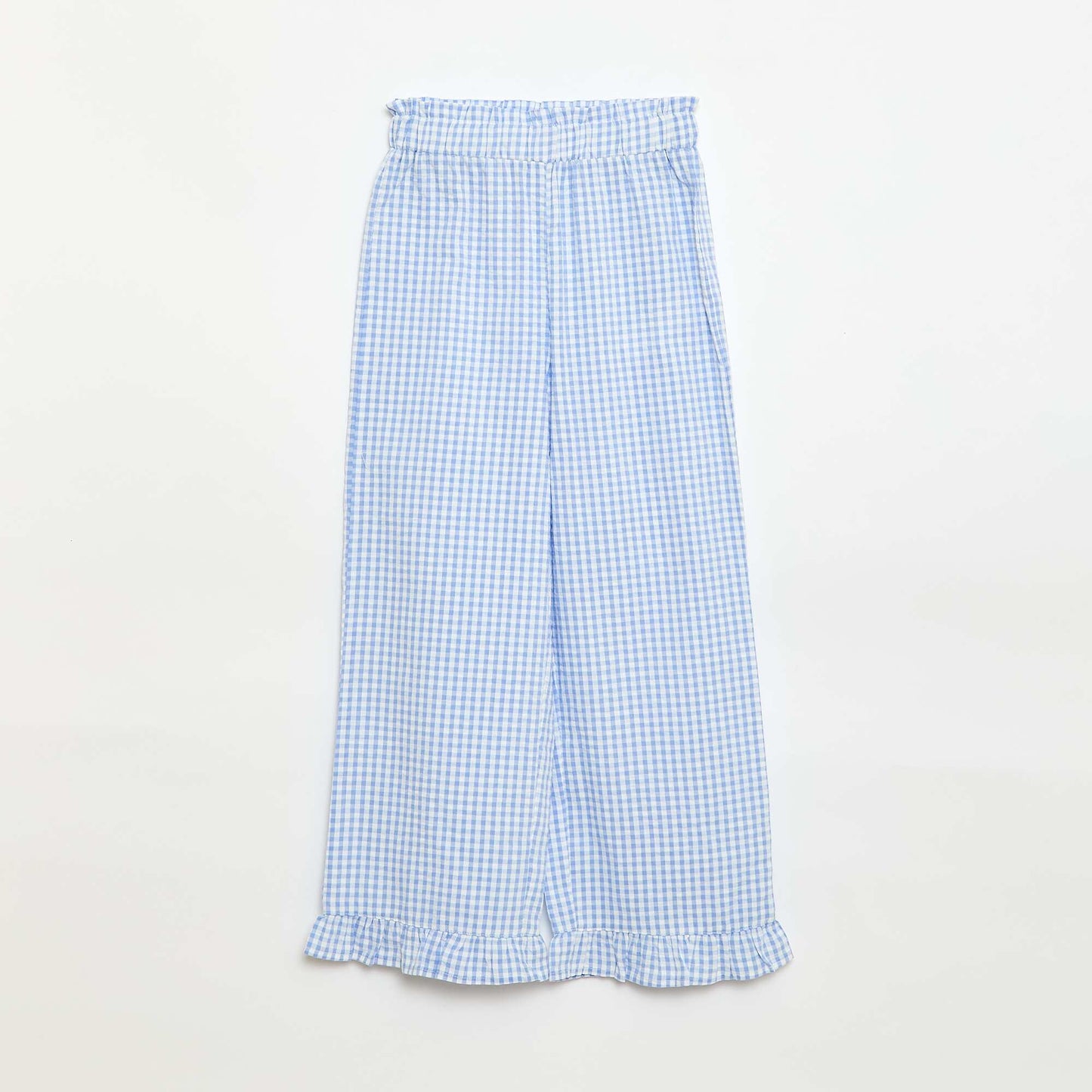 Ensemble top + pantalon avec détails en coton BLEU