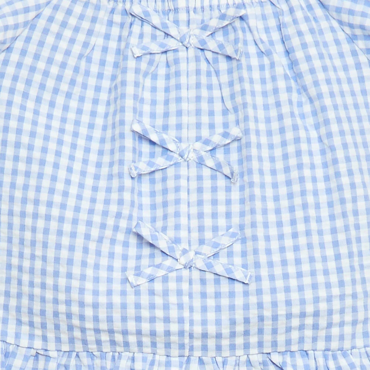 Ensemble top + pantalon avec détails en coton BLEU