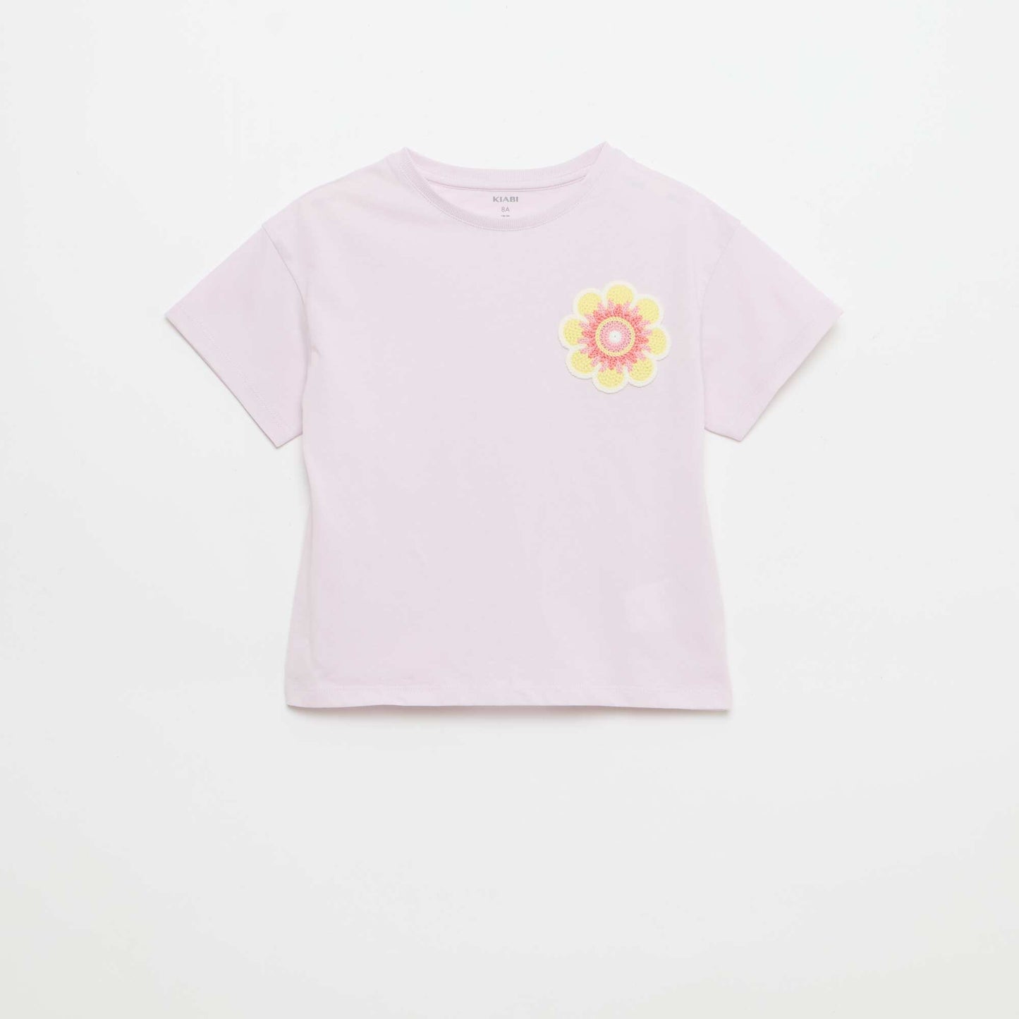 Tee-shirt avec broderie à la poitrine VIOLET