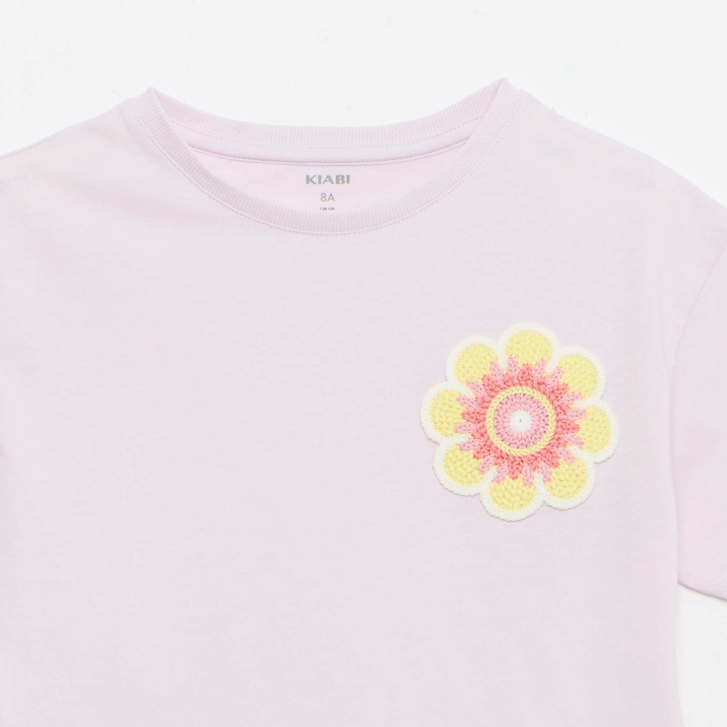 Tee-shirt avec broderie à la poitrine VIOLET