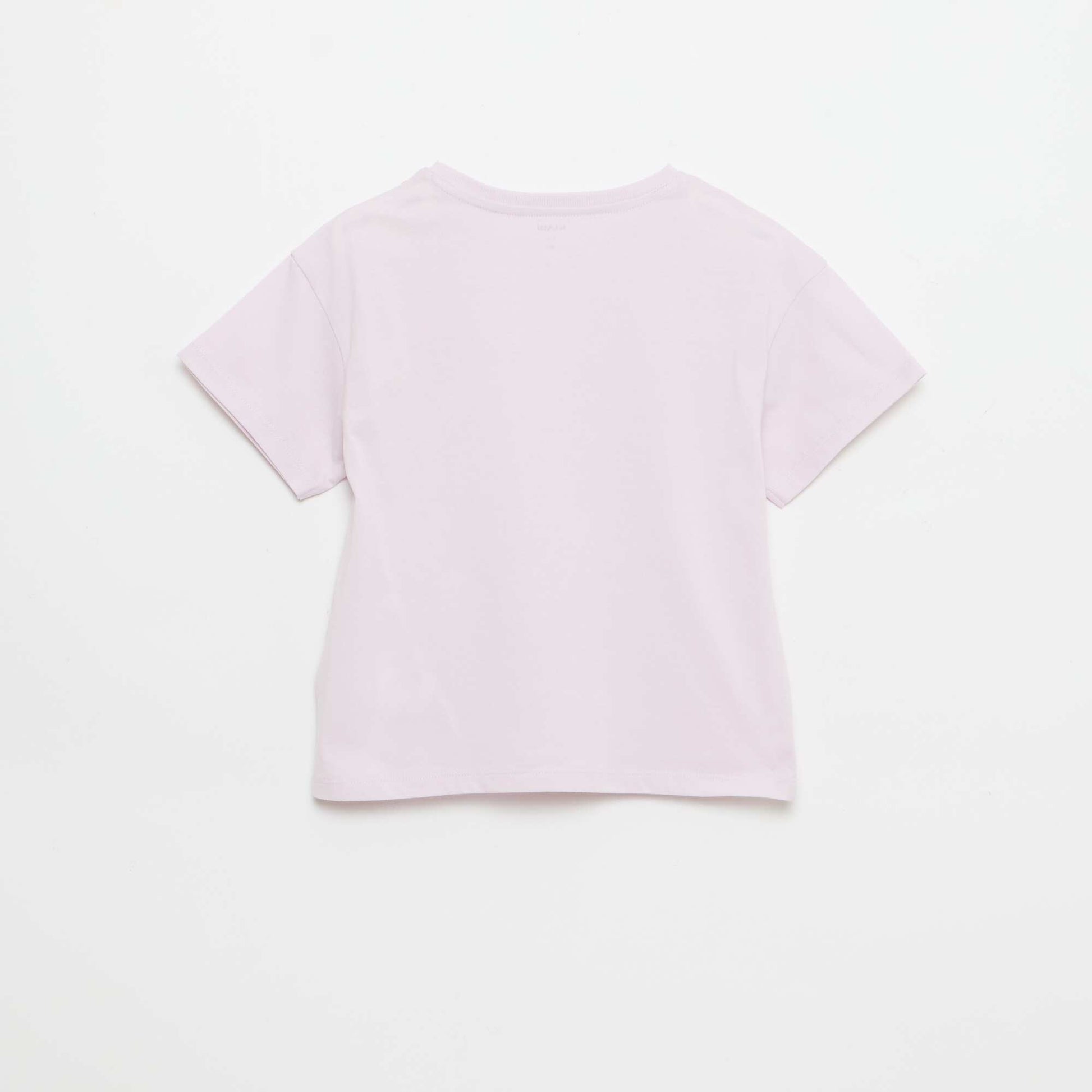 Tee-shirt avec broderie à la poitrine VIOLET