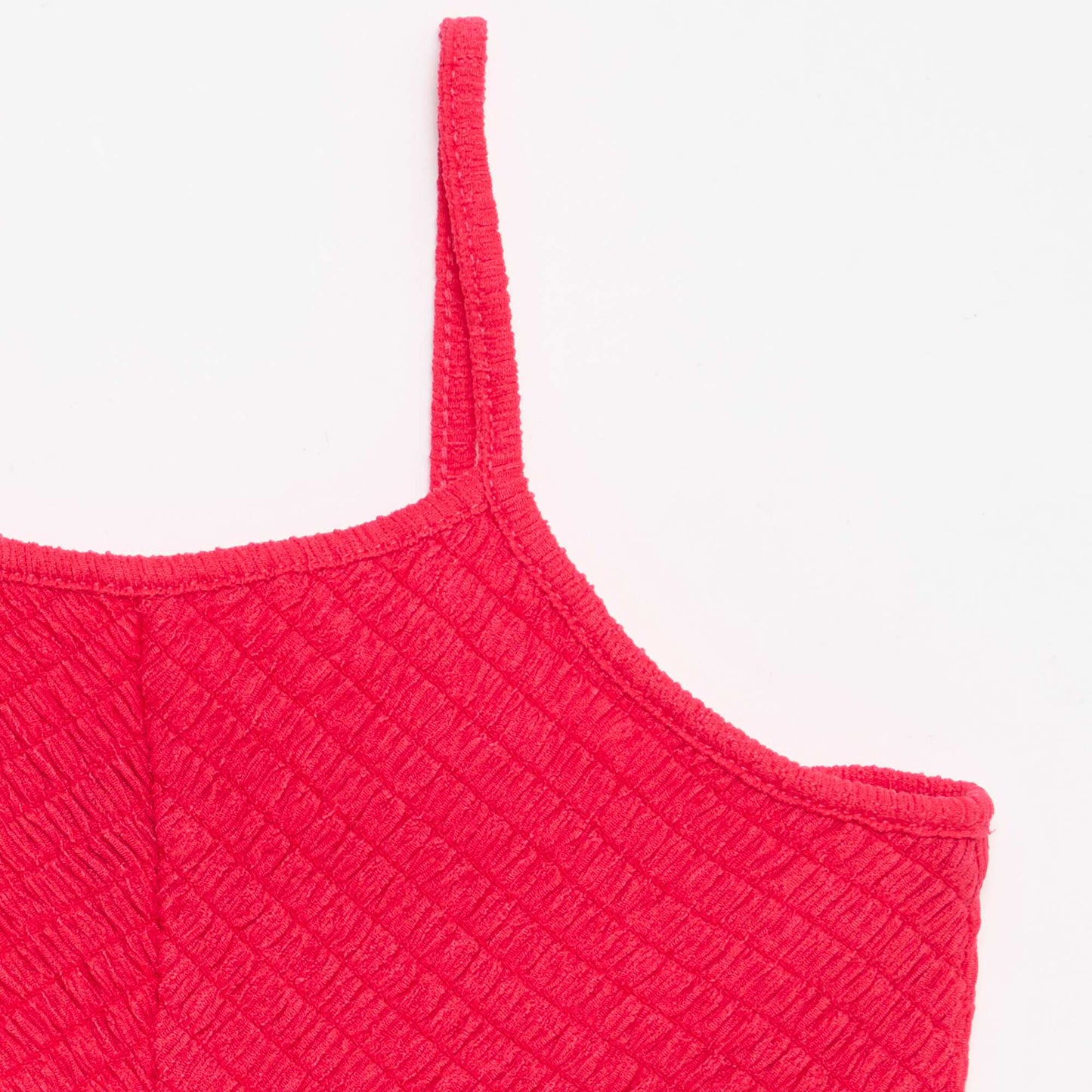 Robe smockée à fines bretelles ROSE